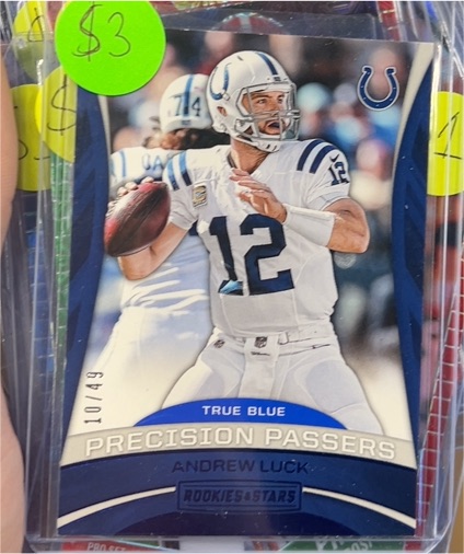 2017 Panini Rookies & Stars True Blue Precision Passers #J0149 Andrew Luck — front