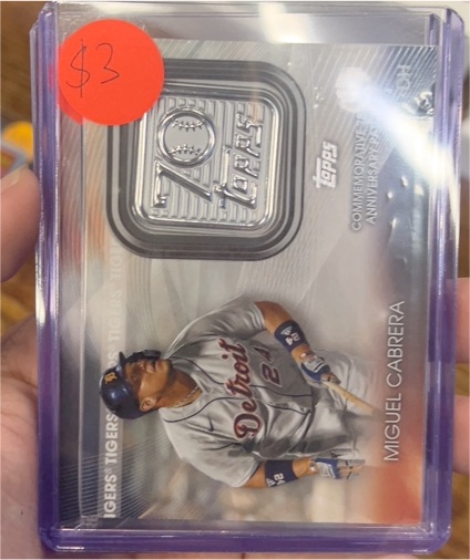 2021 Topps 70th Anniversary Logo Patch #T70P-MC Miguel Cabrera — front