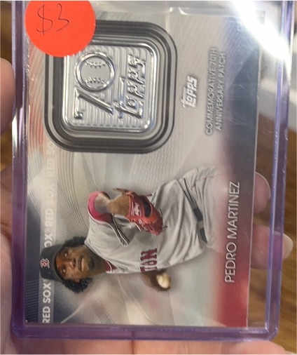 2021 Topps 70th Anniversary Logo Patch Pedro Martinez — front