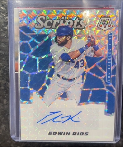 2021 Panini Mosaic Scripts #SCR-ER Edwin Rios — front