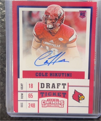 2017 Panini Contenders Draft Picks #182 Cole Hikutini — front