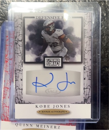 2021 SAGE Premier Draft #A121 Kobe Jones — front