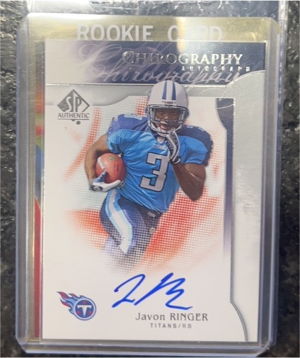 2009 Upper Deck SP Authentic Chirography #CH-JR Javon Ringer — front