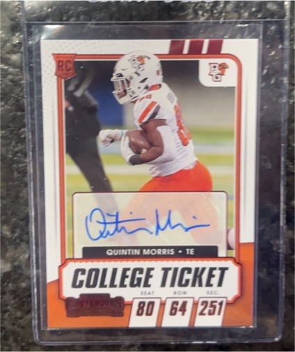 2021 Panini Contenders Draft Picks #192 Quintin Morris — front