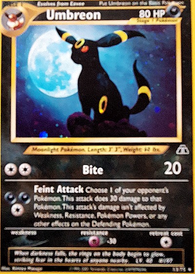 2000 Neo Discovery #13 Umbreon — front