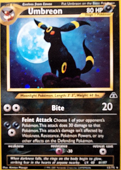 2001 Neo Discovery #13 Umbreon — front