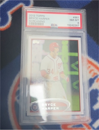 2012 Topps #661 Bryce Harper Screaming — front