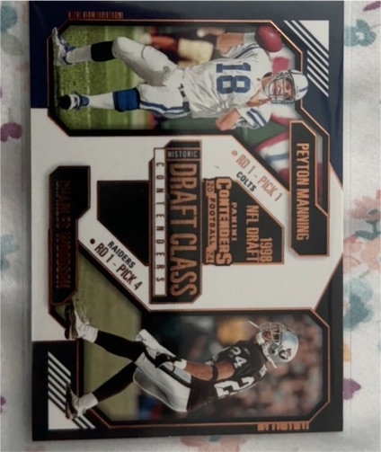 2024 Panini Contenders Historic Draft Class #17 Peyton Manning — front