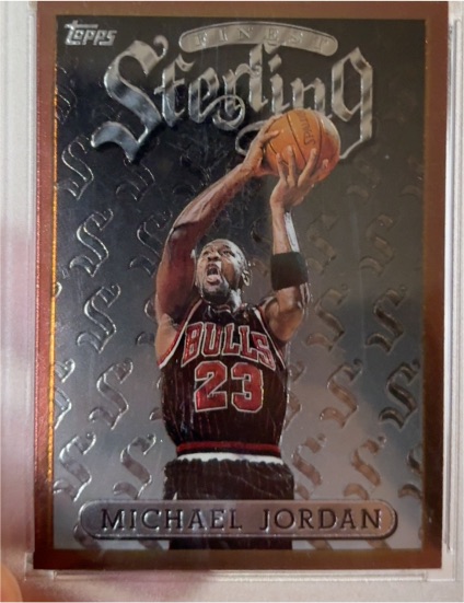 1996 Topps Finest Sterling #S23 Michael Jordan — front