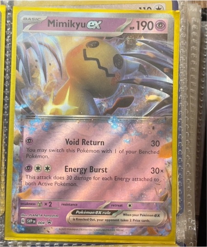 2023 Pokémon TCG Scarlet & Violet Black Star Promo #004 Mimikyu ex — front