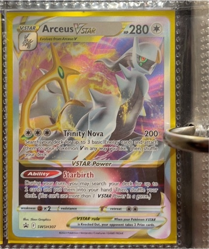 Pokémon TCG Arceus VSTAR SWSH307 — front