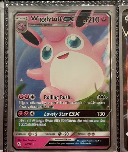 2019 Pokémon Hidden Fates #42/68 Wigglytuff GX — front