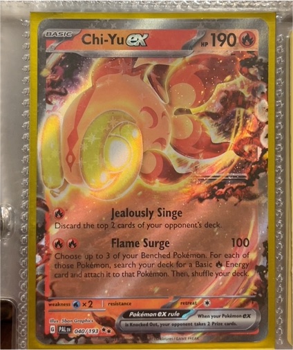 2023 Pokémon TCG Paldea Evolved #040/193 Chi-Yu ex — front