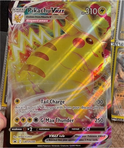 2023 Pokémon TCG Black Star Promo #SWSH286 Pikachu VMAX — front