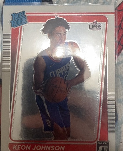 2021-22 Panini Donruss Optic #192 Keon Johnson — front