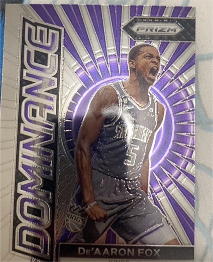 2023-24 Panini Prizm #17 De'Aaron Fox Dominance — front
