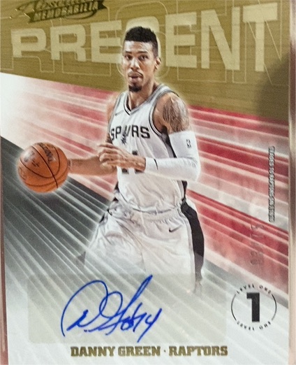 2018 Panini Absolute Memorabilia Present Autographs #1 Danny Green — front