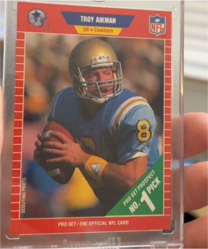 1989 Pro Set #490 Troy Aikman — front