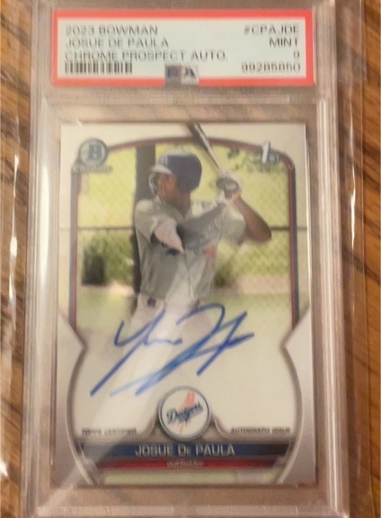 2023 Bowman Chrome #CPA-JDE Josue De Paula — front