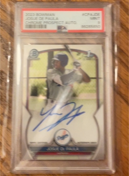 2023 Bowman Chrome #CPA-JDE Josue De Paula — front