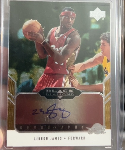 2004-05 Upper Deck Black Diamond Gemography #GEM-LJ LeBron James — front