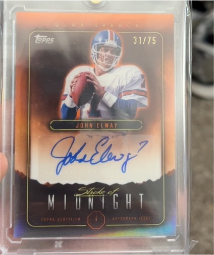 2024 Topps Midnight Stroke of Midnight #31 John Elway — front