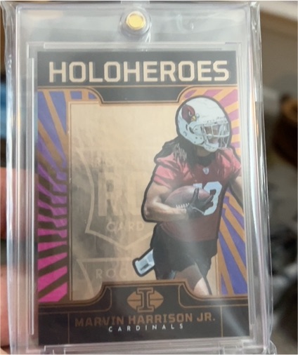 2024 Panini Illusions #10 Marvin Harrison Jr. HoloHeroes Rookies — front