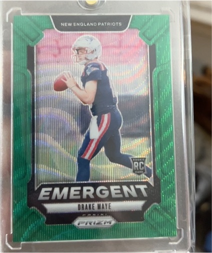 2024 Panini Prizm Emergent #4 Drake Maye — front