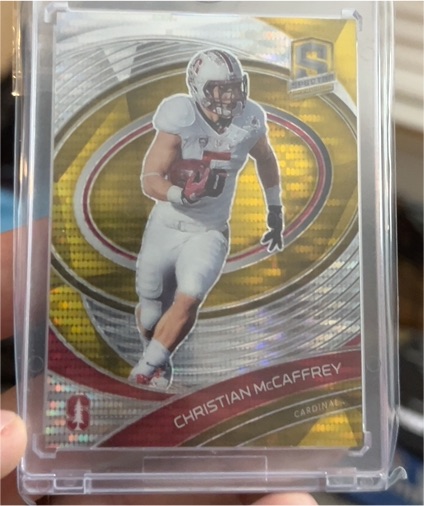2022 Panini Chronicles Spectra Draft Picks Christian McCaffrey — front