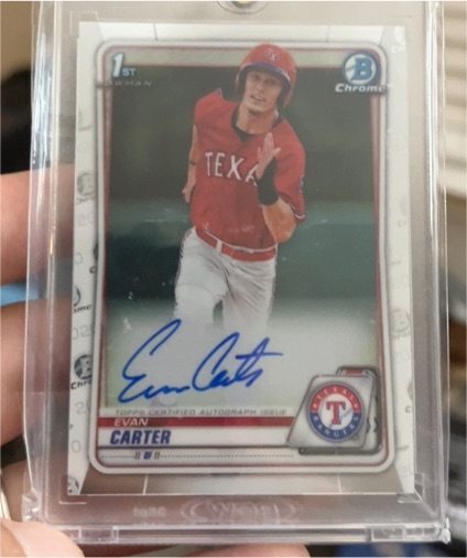 2020 Bowman Draft #BD-126 Evan Carter — front