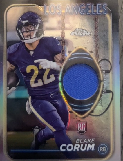 2024 Topps Chrome Rookie Relics #CRR-BC Blake Corum — front