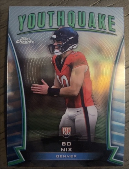 2024 Topps Chrome #Y-16 Bo Nix Youthquake — front