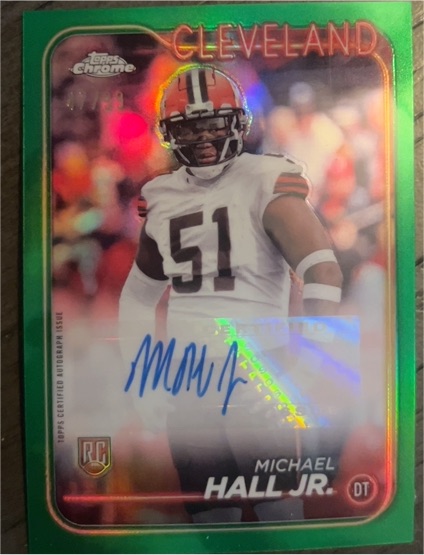 2024 Topps Chrome #268 Michael Hall Jr. — front