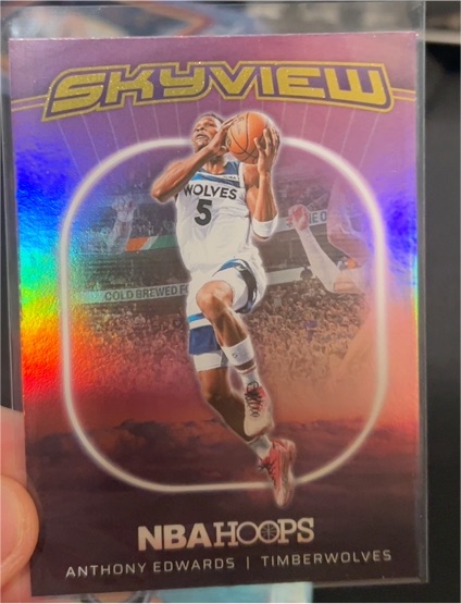 2024-25 Panini NBA Hoops Skyview #11 Anthony Edwards — front