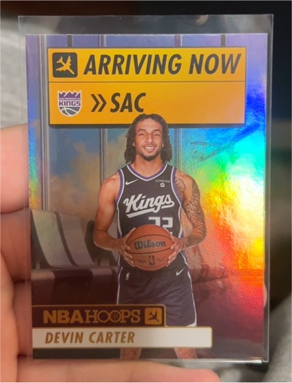 2024-25 Panini NBA Hoops #1 Devin Carter Arriving Now — front