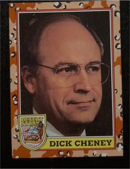 1991 Topps Desert Storm #179 Dick Cheney — front