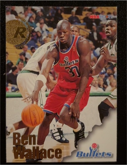 1996-97 Hoops #314 Ben Wallace Rookie Card — front