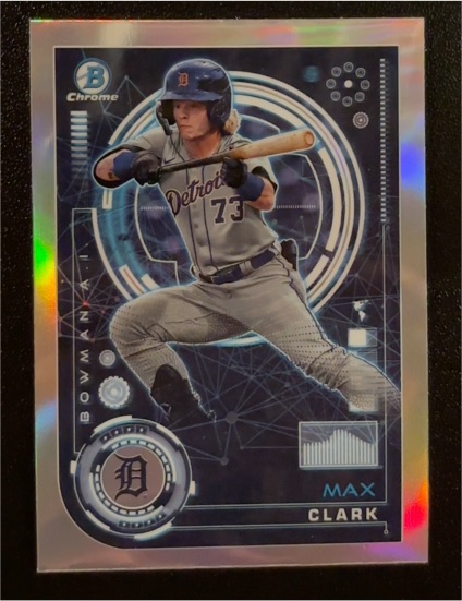 2024 Bowman Chrome #BAI-11 Max Clark — front