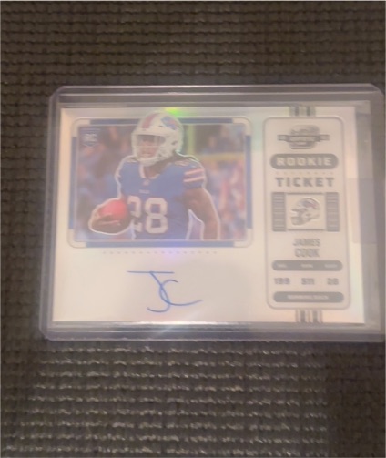 2022 Panini Contenders #129 James Cook Rookie Ticket — front