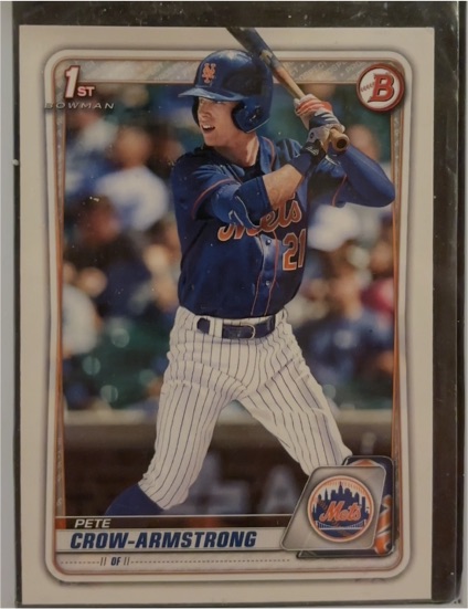 2020 Bowman #1 Pete Crow-Armstrong — front