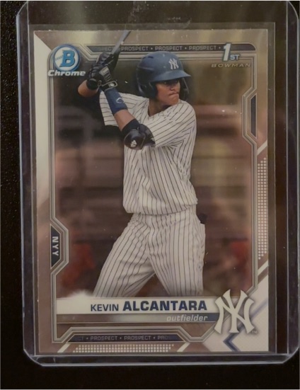 2021 Bowman Chrome Prospects #BCP-97 Kevin Alcantara — front