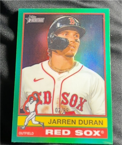 2025 Topps Heritage #220 Jarren Duran — front