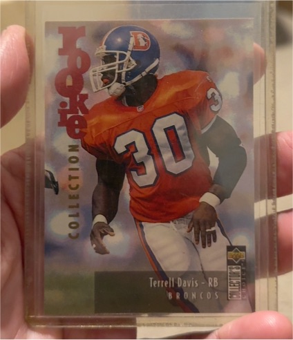 1995 Upper Deck Collector's Choice Update #U17 Terrell Davis Rookie RC — front