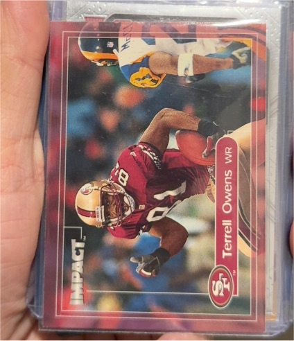 2000 Fleer Impact #157 Terrell Owens — front