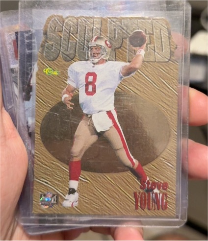 1996 Classic NFL Experience Sculpted #S16 Steve Young — front