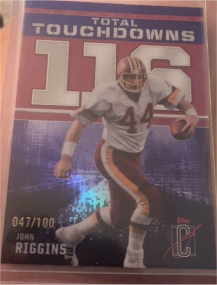 2024 Topps Signature Class #ZO-10 John Riggins Zone Out Total Touchdowns — front