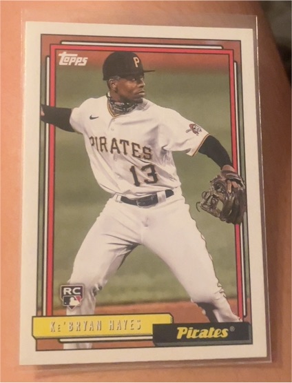 2021 Topps Update #T92-38 Ke'Bryan Hayes Rookie 1992 Topps Redux — front