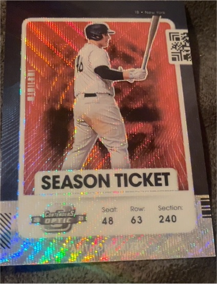 2021 Panini Contenders Optic Season Ticket Red Wave #84 Pete Alonso — front