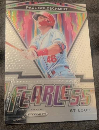 2021 Panini Prizm #FR-13 Paul Goldschmidt Fearless — front