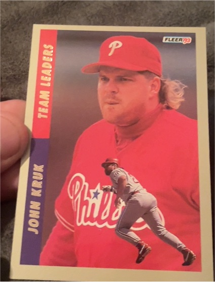 1993 Fleer #8 John Kruk Team Leaders — front